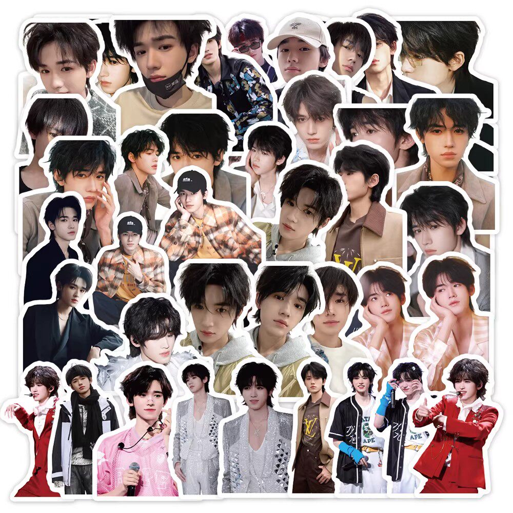 300张宋亚轩贴纸时代少年成员周边ins风高清照片装饰水杯防水贴画