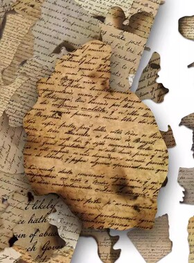 100张复古烧毁英文书籍贴纸ins风爆款手账笔记本装饰防水贴画diy