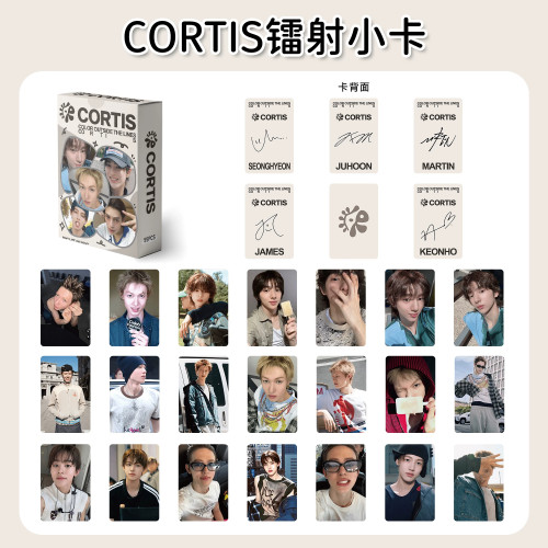 CORTIS镭射小卡ins风装饰卡片