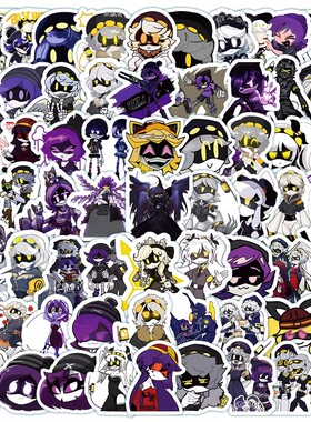 200张Murder Drones无机杀手贴纸Uzi恩卡通动画周边装饰防水贴画