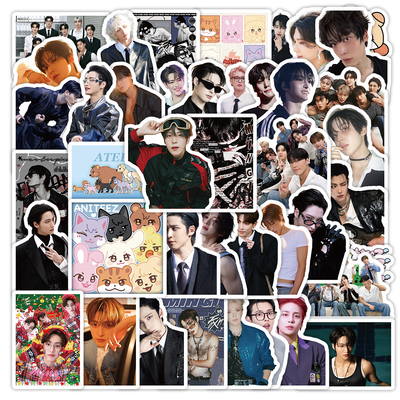 140张ATEEZ男团贴纸金弘中朴星化丁润浩装饰手机壳行李箱防水贴画