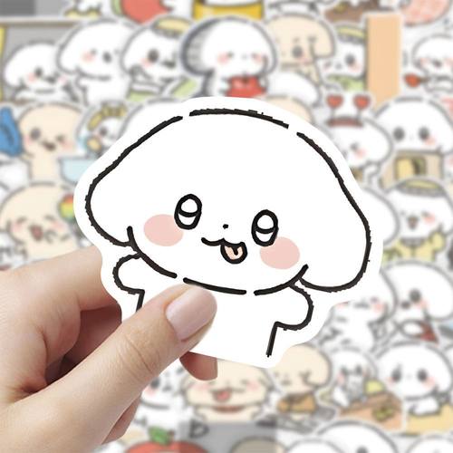 60张seolgi小狗贴纸可爱卡通女孩儿童装饰行李箱桌面防水封口贴画