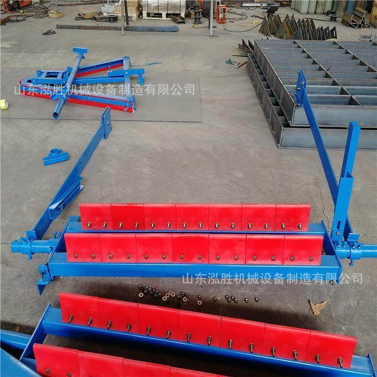 供应带式输送机皮带清理刮板合金空段v型抗磨损聚氨酯清扫器