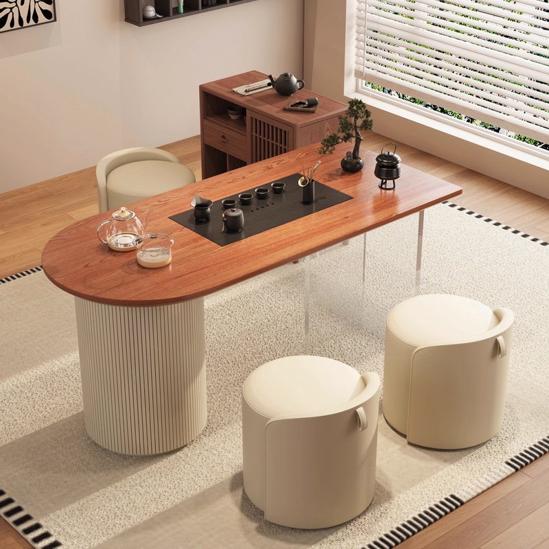 新中式实木茶台茶桌椅组合