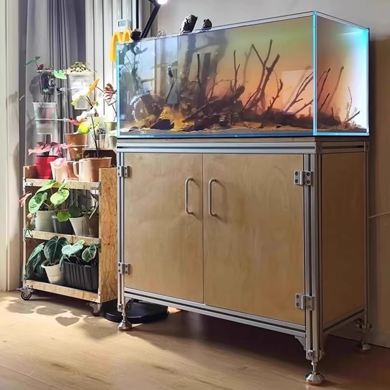 铝型材鱼缸架子定制海洋板置物餐边柜鱼缸放置底柜2025新款承重,住宅家具,家用陈列柜,淘宝优惠券,粉丝福利购,淘宝优惠卷
