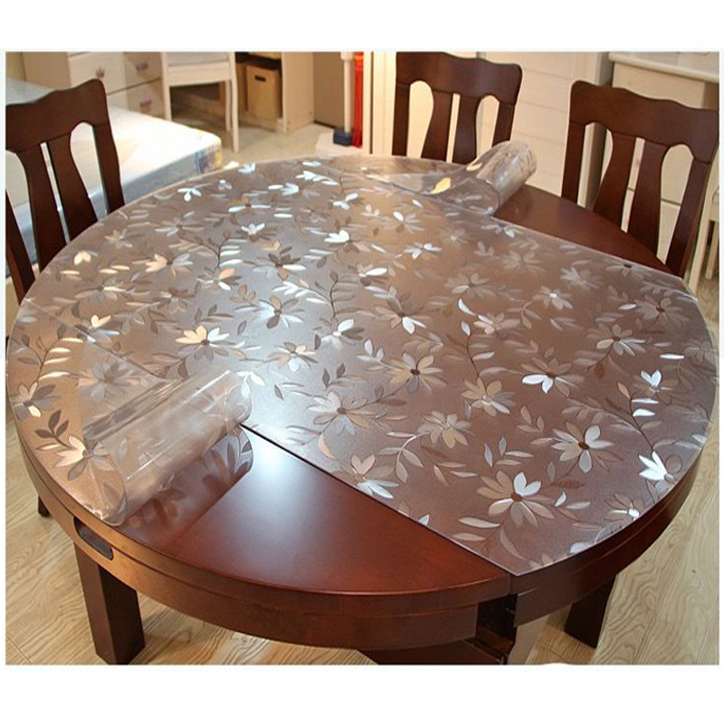 透明pvc软玻璃桌布防水防烫椭圆形餐桌垫防油免洗塑料胶垫水晶板