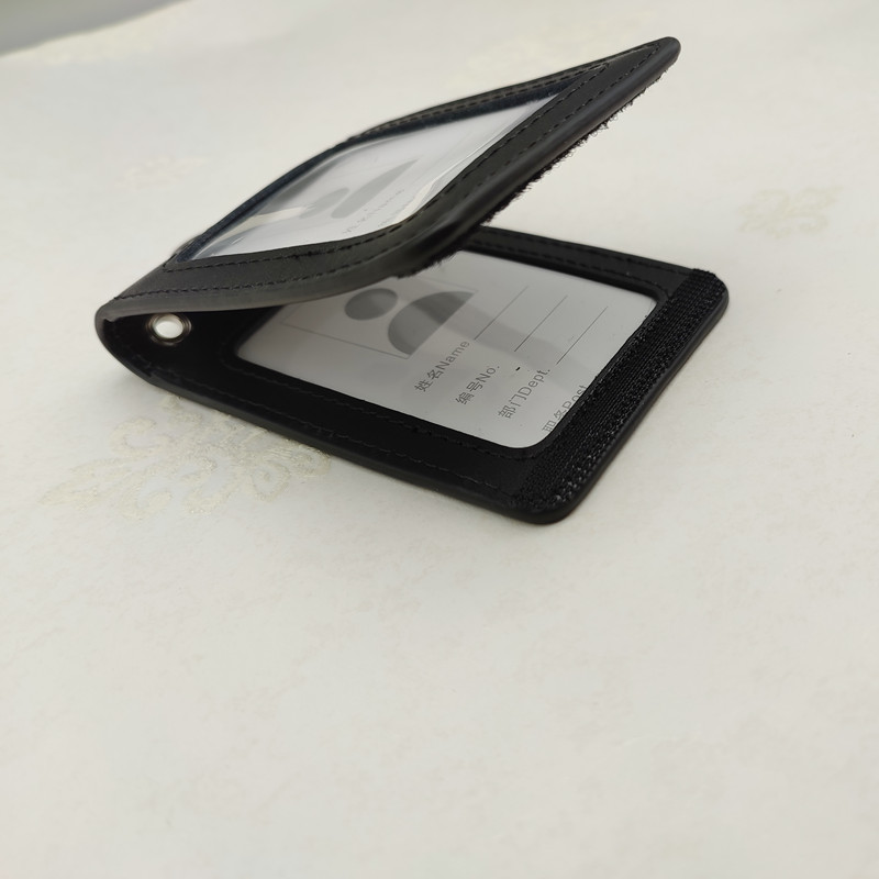 中国民航证件卡套CAAC机场控制区出入工牌双层皮质高清窗口胸牌挂