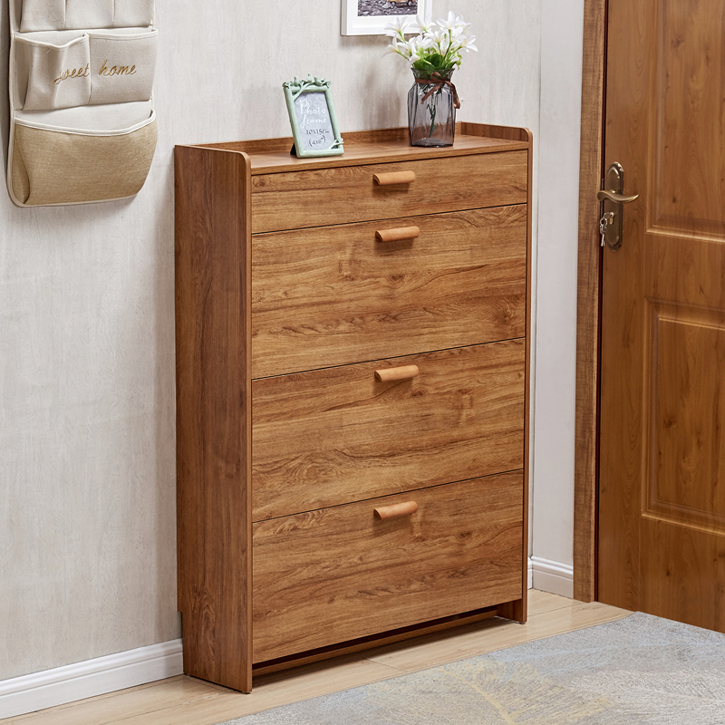 超薄家用门口鞋柜17cm经济型多功能简约现代收纳柜窄翻斗式小鞋架