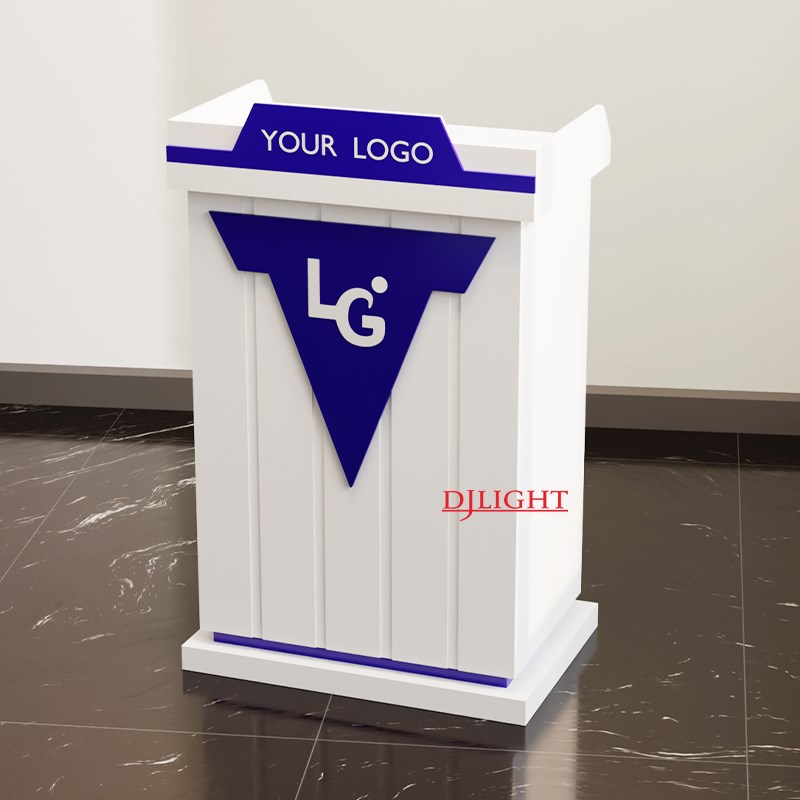 亚克力讲台高端演讲台会议实木演讲台简易主持司仪台礼宾接待台