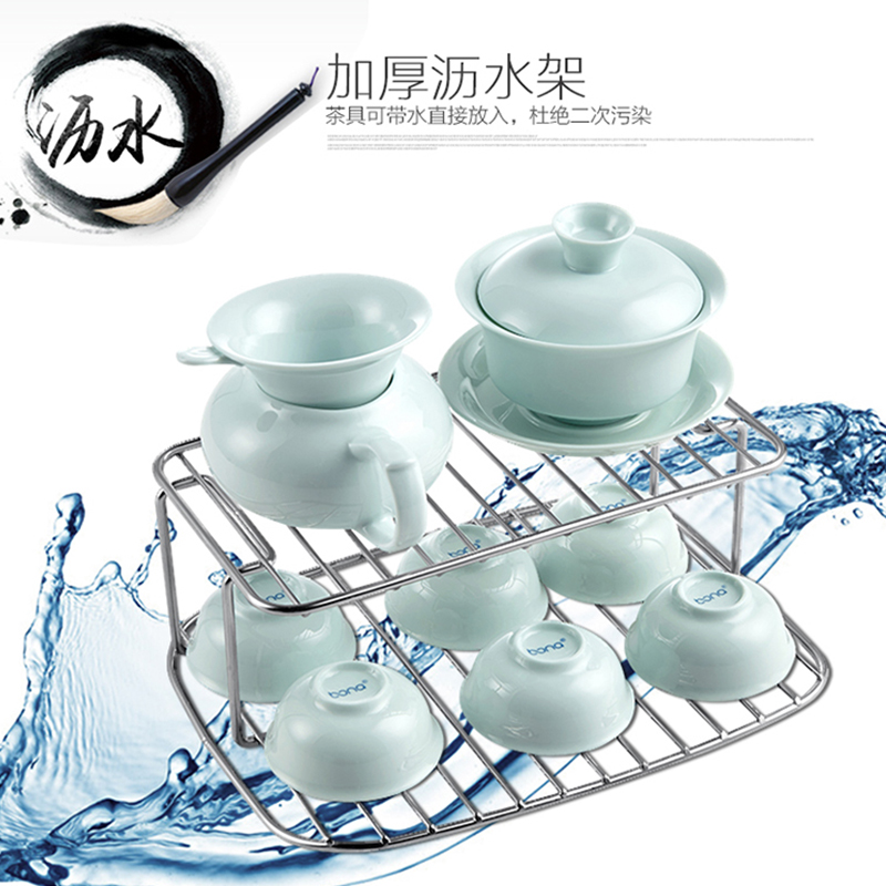韩加迷你茶具消毒柜 小型家用消毒器 沥水烘干茶杯柜办公用紫外线