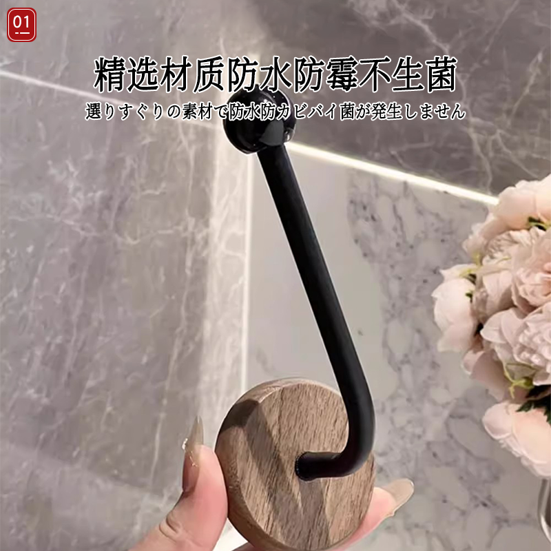 日本门后挂钩免打孔衣架神器帽子包包置物架强力承重粘胶无痕粘钩
