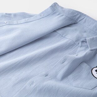 男童衬衫秋款纯棉宝宝a类衬衣儿童长袖衣服女童秋季童装小童衣服