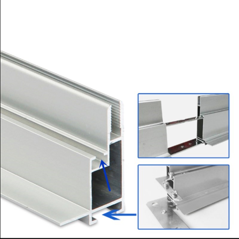 单双面uv软膜卡布拉布户外灯箱铝合金型材包柱边框天花龙骨压边条