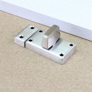 防盗安全插销门栓门闩 房门旋钮插销卫生间门插销 不锈钢明装 插销