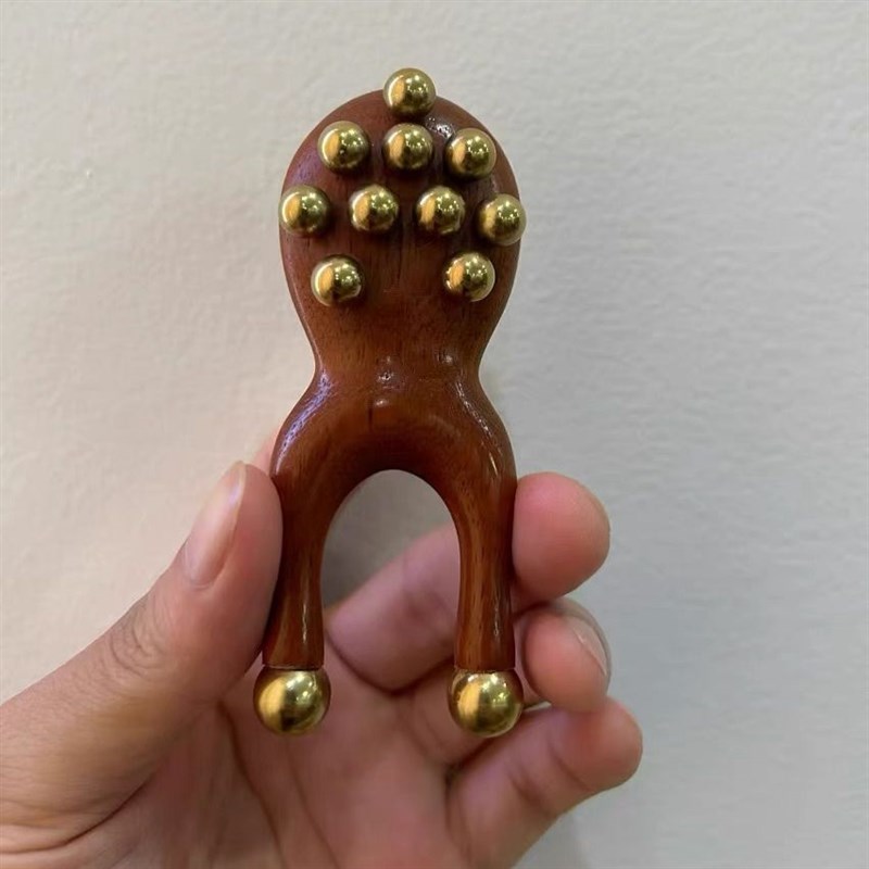 小青蛙面部眼部按摩器眼周拨筋棒脸部经络家用美容美鼻器护眼神器
