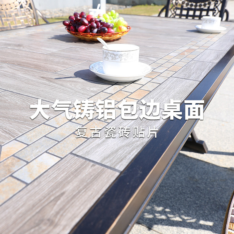 户外铸铝桌椅别墅室外庭院休闲铁艺家具露天阳台座椅组合五件套,住宅家具,桌椅套件,淘宝优惠券,粉丝福利购,淘宝优惠卷