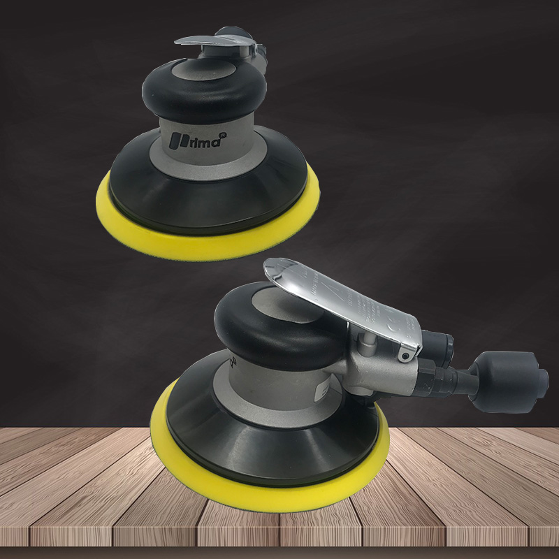 普力马气动干磨机汽车腻子漆面抛光打磨神器吸尘自粘砂纸圆形磨头