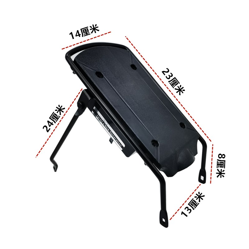 代驾车后尾架14寸折叠锂电车电动车后货架后坐板控制器盒子后衣架