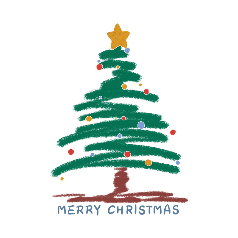 耶诞节装饰橱窗玻璃贴小耶诞树场景布置窗花静电贴窗贴玻璃门贴纸