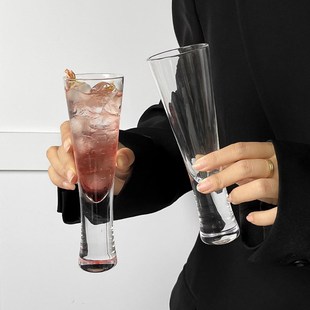 水晶小腰杯果汁杯家用玻璃杯香槟杯鸡尾酒杯果酒杯红酒杯高脚杯子