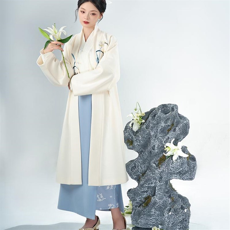 无衣饮羽【苍兰】小个子女日常可穿旋裙中国风显瘦宋制秋冬汉服