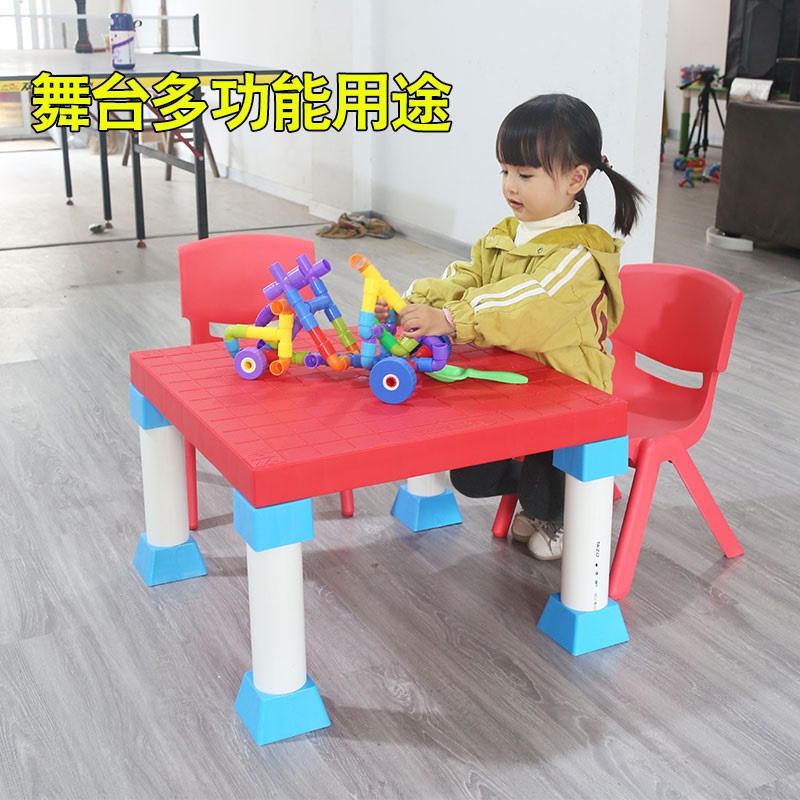 幼儿园六一塑料舞台板户外简易拼接T台活动表演室内小舞台可移动