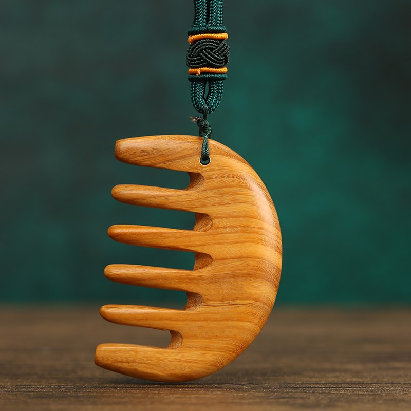 小号木梳子檀木脱发女士专用长发桃木头小巧可爱防随身便携迷你款