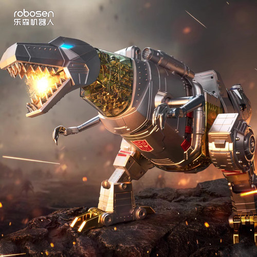乐森机器人钢锁G1旗舰系列自动变形金刚智能机器人儿童生日礼物
