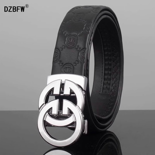 酷奇皮带男士正品高端轻奢品牌新款真皮商务送礼高档纯牛皮裤腰带