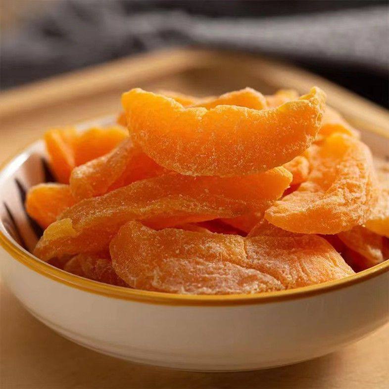 黄桃干水蜜桃果干桃肉干新货黄桃果干盐津桃子肉干果脯蜜饯零食