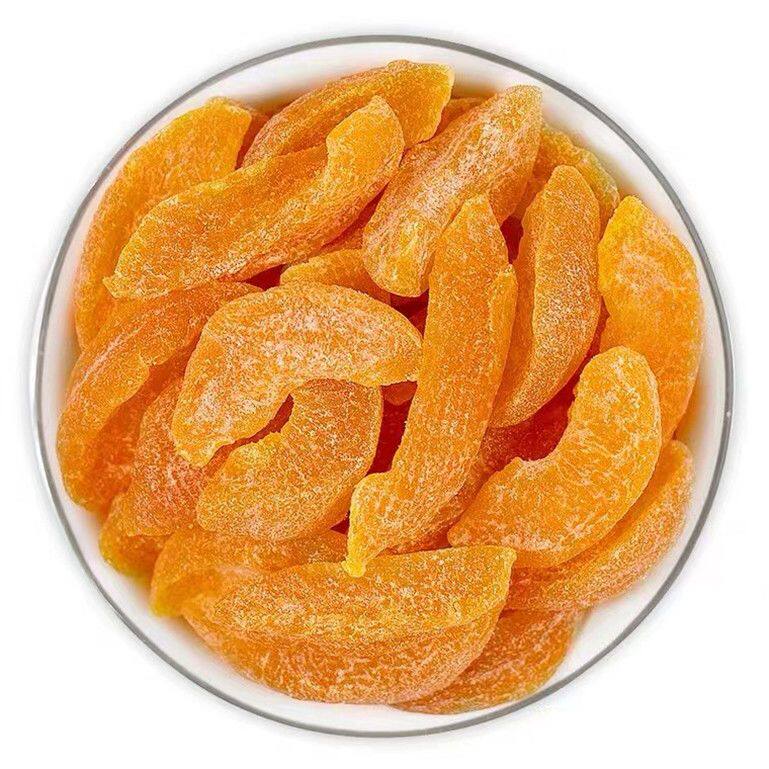 黄桃干水蜜桃果干桃肉干新货黄桃果干盐津桃子肉干果脯蜜饯零食