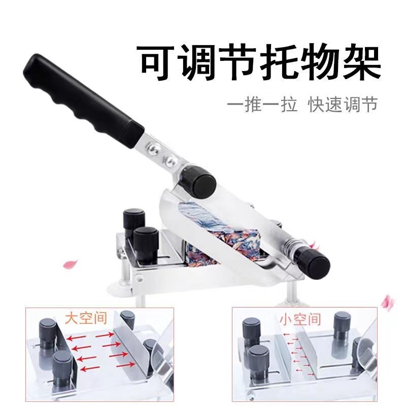 家用阿胶糕切片机小型牛轧糖切块花生糖固元膏雪花酥切刀切割工具