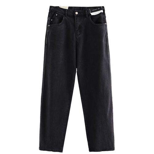 120-200斤高腰阔腿裤 胖mm显瘦宽松裤子大码女装牛仔休闲拖地女裤