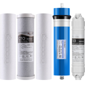 400G五级净水器滤芯全套售水机商用800G反渗透膜20寸滤芯前置PP棉