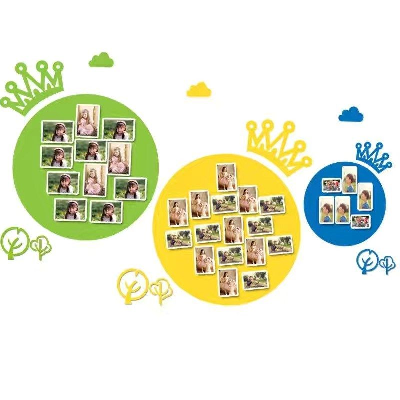 圆形照片墙贴3d立体毛毡板创意儿童墙贴画幼儿园墙面装饰遮丑,家居饰品,文化墙贴,淘宝优惠券,粉丝福利购,淘宝优惠卷