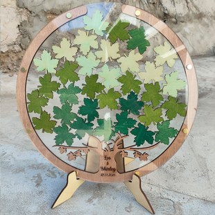 定制创意立体大树透明活动年会商务签到板幼儿园毕业升学签名簿册