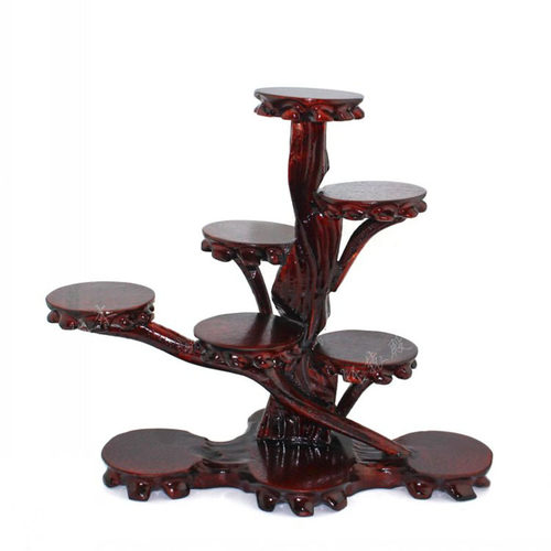 实木根雕底座 奇玉石头花瓶紫砂茶壶玉器工艺品摆件高低底座木托