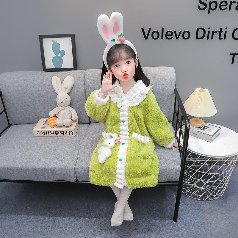 女童睡裙儿童睡衣冬季加厚保暖女宝宝秋冬珊瑚绒睡袍女孩家居衣服,童装/婴儿装/亲子装,家居裙/睡裙,淘宝优惠券,粉丝福利购,淘宝优惠卷