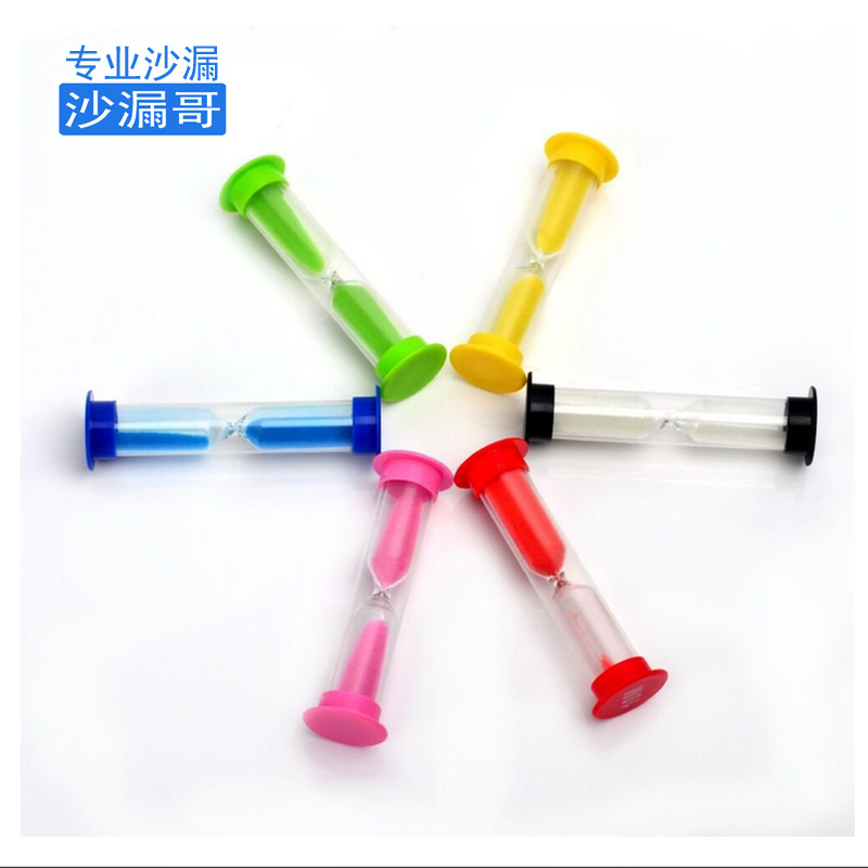 6个塑料小沙漏30秒+1+2+3+5+10分钟计时器套装安全不易碎儿童礼物