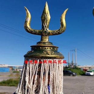 苏鲁锭摆件蒙古族成吉思汗战旗雕塑工艺品蒙古包餐厅平安錠苏力德