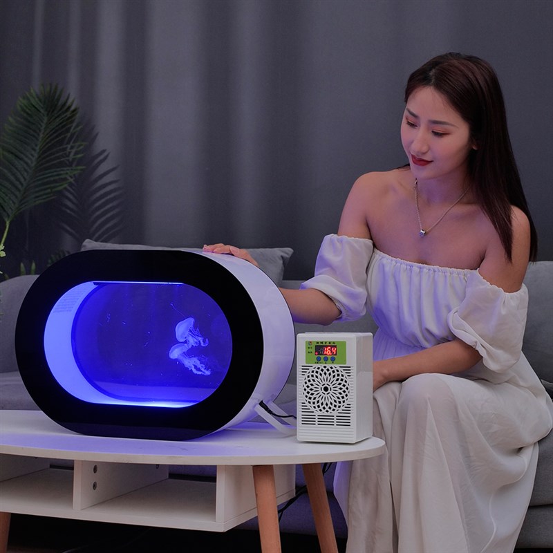 桌面观赏水族水母缸水母生态缸水母专用缸小型一缸多用亚克力鱼缸