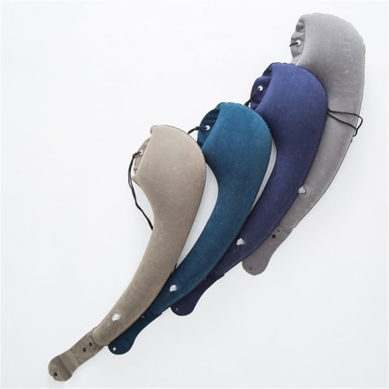 长途旅行枕睡觉神器坐汽车飞机靠侧睡护颈枕长型抱枕午睡枕充气枕