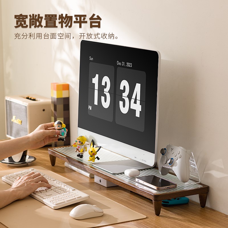 电脑增高架电竞桌面置物架办公工位显示器屏底座支撑架笔记本支架