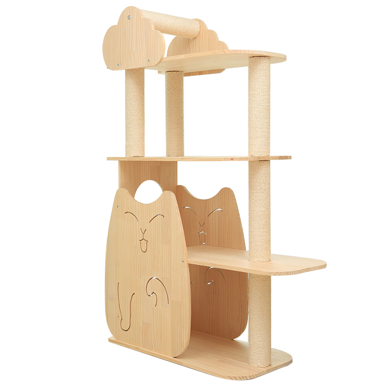 猫爬架实木猫架子猫窝一体剑麻柱子缅因猫咪大型立式家具四季通用