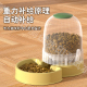 猫粮狗食自动喂食器3.8L狗狗猫咪饮水机宠物喝水碗自动喂水投食盆