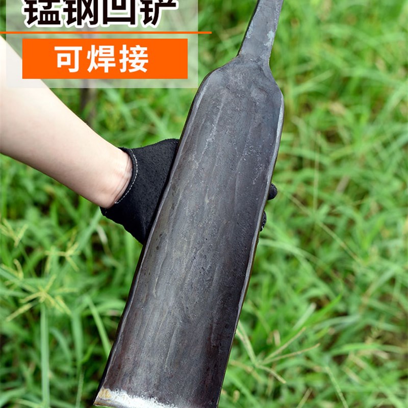 九哥锻打一体加厚弹簧锰钢挖土电线杆铲子起苗木柄洛阳铲取土洞铲