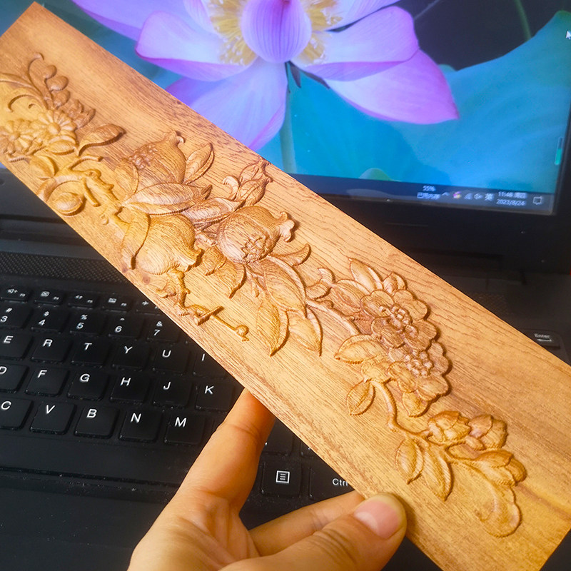 实木家居木雕装饰浮雕木板画 榴家俱边木贴花柜门新中式壁挂版画,家居饰品,木雕,淘宝优惠券,粉丝福利购,淘宝优惠卷