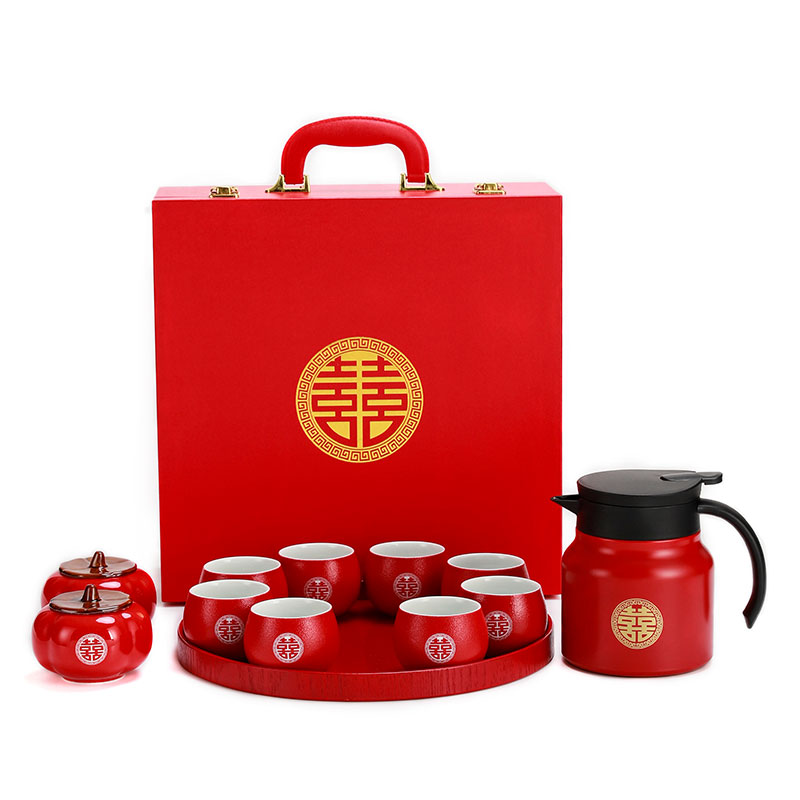 结婚送新人礼物新娘闺蜜实用茶具套装订婚新婚敬茶杯高级伴手礼盒