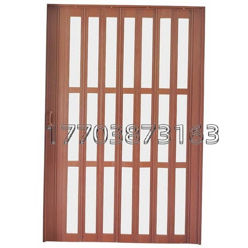 厨房折叠门帘推拉门客厅空调隔断家用厨房门卫生间弧形阳台隐形