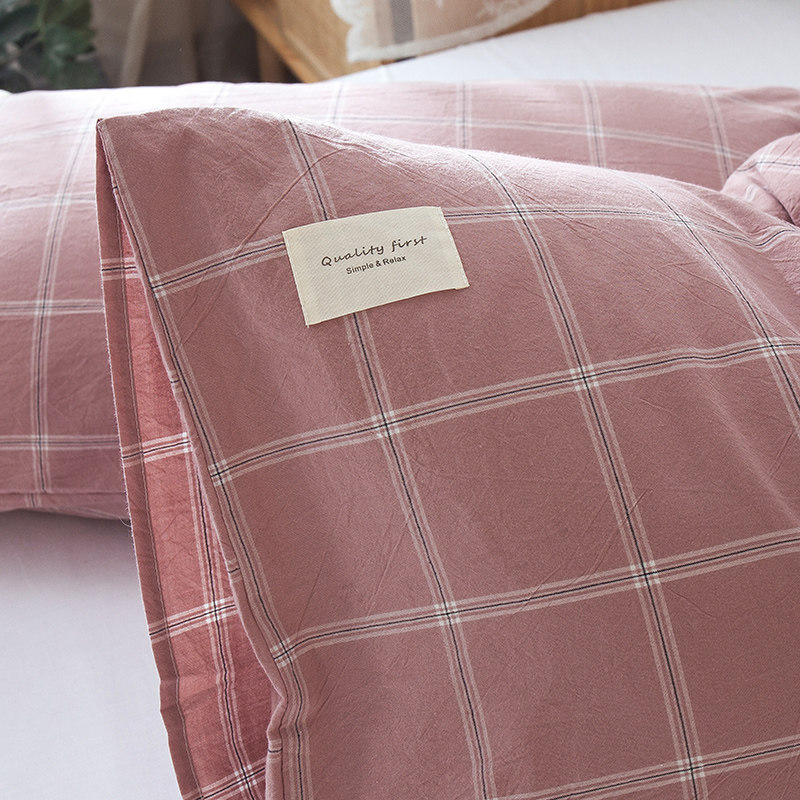 全棉枕套一只装单个48X74cm纯棉枕头套40x60幼儿园儿童小号3050